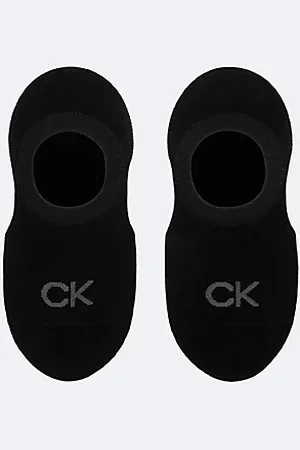 Calvin Klein 2-pack zachte footies van gekamd katoen