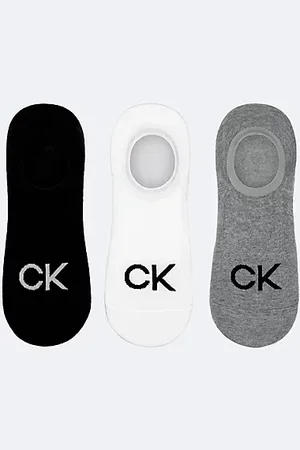 Calvin Klein 3-pack zachte footies van gekamd katoen