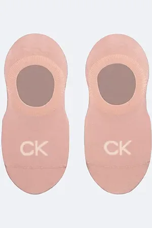 Calvin Klein 2-pack zachte footies van gekamd katoen