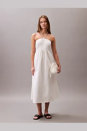Calvin Klein Halterjurk van twillkatoen