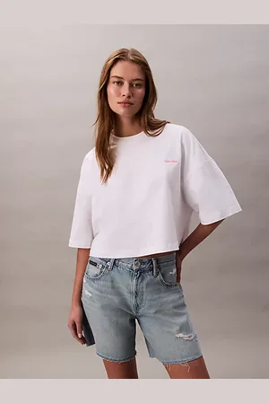 Calvin Klein Jersey bijgesneden boxy t-shirt
