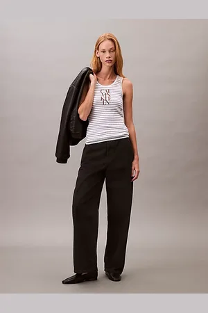 Calvin Klein Boxy cropped T-shirt met logo