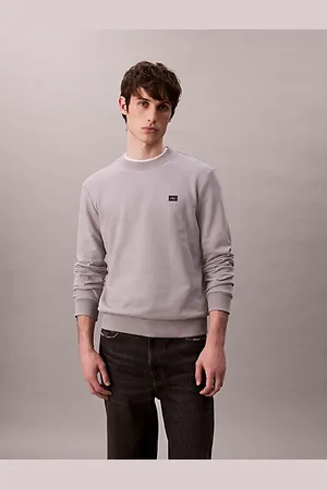 Calvin Klein Sweatshirt met embleem van badstofkatoen