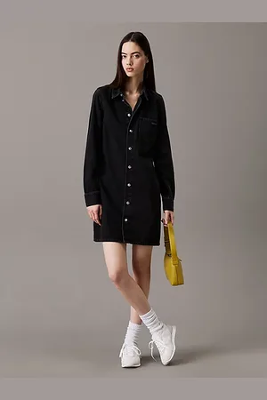 Calvin Klein Fitted spijkerhemdjurkje