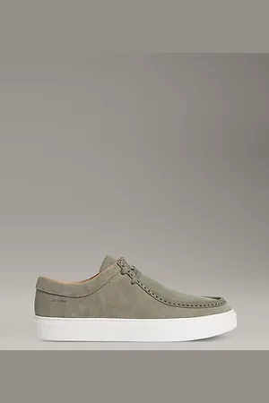 Calvin Klein Leren hybride veterschoenen met apron punt