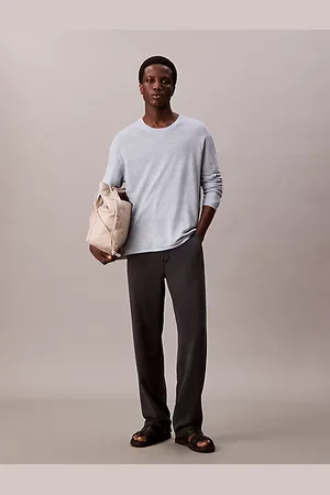 Calvin Klein Tweekleurige trui van linnenmix