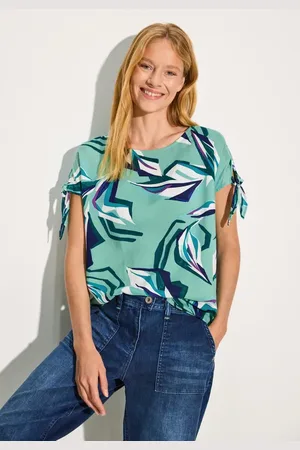 CECIL Dames Bedrukte T-shirt blouse in , Gr: S