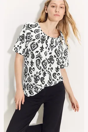 CECIL Dames Carmen blouse met print in , Gr: L