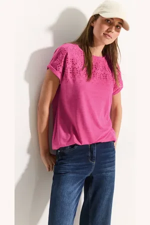 CECIL Dames Zomers T-shirt in , Gr: M