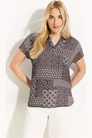CECIL Dames Blouse met patchworkprint in , Gr: L