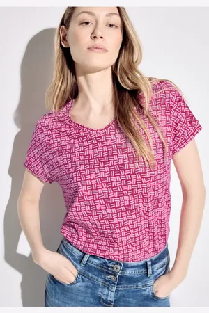 CECIL Dames T-shirt met print in , Gr: XXL