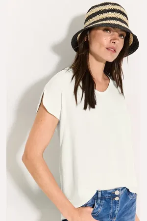 CECIL Dames Luchtige viscose blouse in , Gr: XL