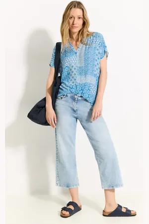 CECIL Dames Blouse met patchworkprint in , Gr: L