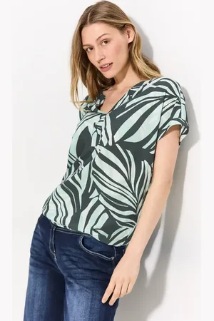 CECIL Dames Zomerblouse met print in , Gr: S