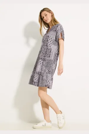 CECIL Dames Jurk met patchworkprint in , Gr: L