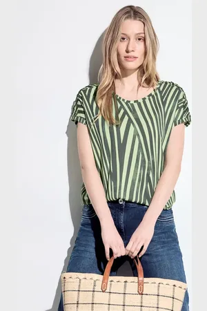CECIL Dames Gestreept T-shirt in , Gr: XS