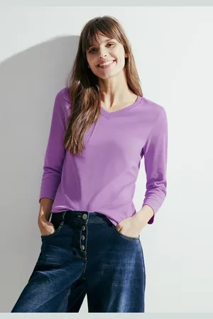 CECIL Dames Basic shirt met lange mouwen in , Gr: XS
