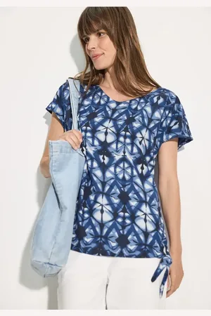 CECIL Dames Bedrukte T-shirt blouse in , Gr: S