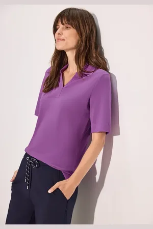 CECIL Dames Piquée polo in , Gr: XS