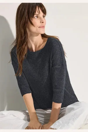 CECIL Dames Geribd T-shirt in , Gr: S