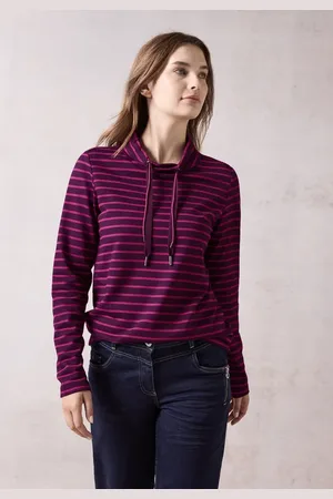 CECIL Dames Shirt met grote kraag in , Gr: L