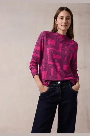 CECIL Dames Bedrukt shirt met lange mouwen in , Gr: XL