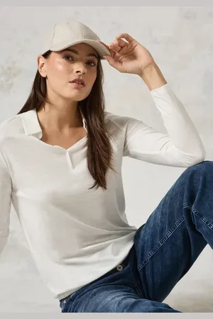 CECIL Dames Shirt met polokraag in , Gr: M