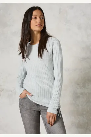 CECIL Dames Shirt met geribbelde structuur in , Gr: L
