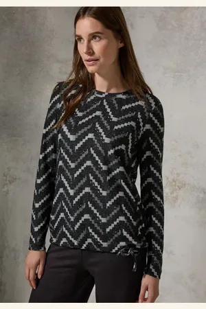 CECIL Dames Shirt met grafisch patroon in , Gr: L