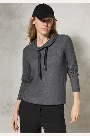 CECIL Dames Shirt met sjaalkraag in , Gr: L