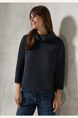 CECIL Dames Shirt met sjaalkraag in , Gr: L