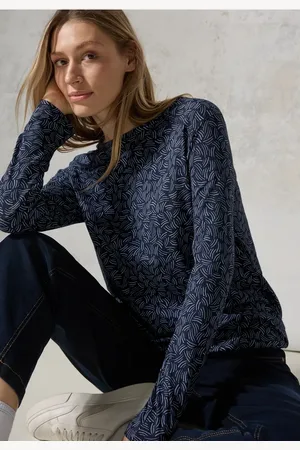 CECIL Dames Shirt met boothals in , Gr: XXL