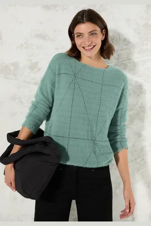 CECIL Dames Shirt met lange mouwen van verengaren in , Gr: L