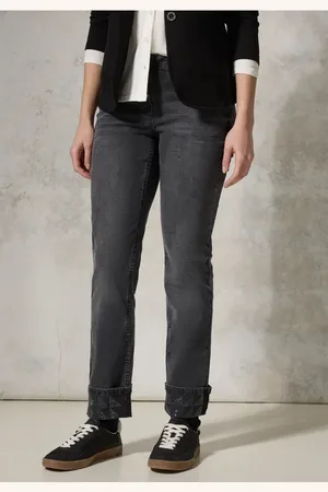 CECIL Dames Jeans met omslag in , Gr: 25