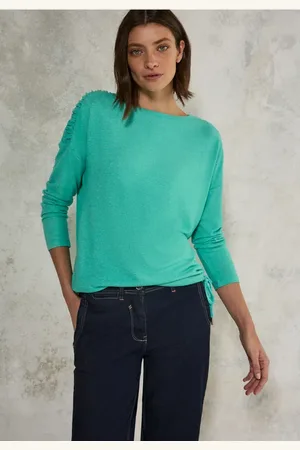 CECIL Dames Shirt met rimpels in , Gr: XL