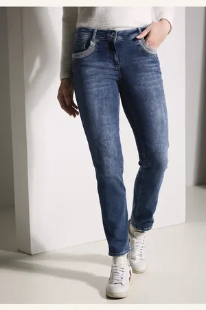 CECIL Dames Jeans met details in , Gr: 25