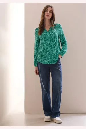 CECIL Dames Bedrukte blouse in , Gr: 3XL