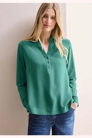 CECIL Dames Blouse in effen kleur in , Gr: 3XL