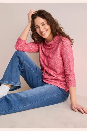 CECIL Dames Shirt met diagonale structuur in , Gr: L