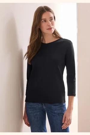 CECIL Dames Basic V-hals shirt in , Gr: L