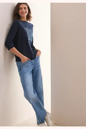 CECIL Dames Shirt met print aan de voorkant in , Gr: L