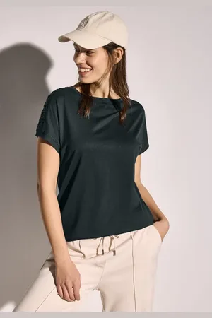 CECIL Dames T-shirt met rimpels in , Gr: L