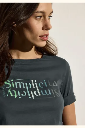 CECIL Dames Shirt met tekst in , Gr: L