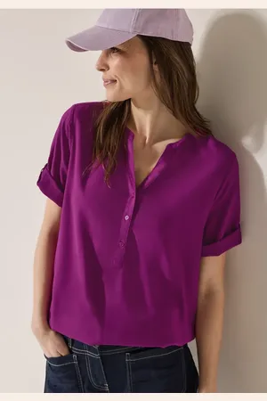 CECIL Dames Blouse met korte mouwen in effen kleur in , Gr: L