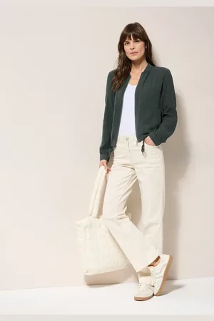 CECIL Dames Kort mousseline jasje in , Gr: 3XL
