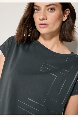 CECIL Dames Shirt met foliedruk in , Gr: L