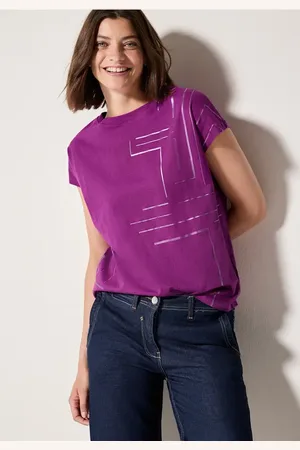 CECIL Dames Shirt met foliedruk in , Gr: L