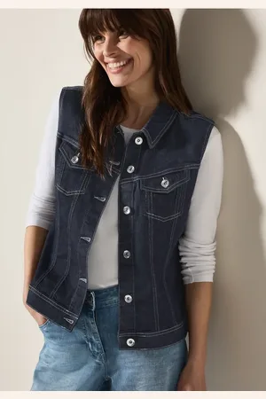 CECIL Dames Denim vest in , Gr: L