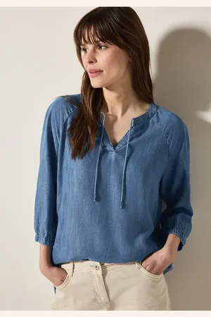 CECIL Dames Raglan blouse van lyocell in , Gr: L