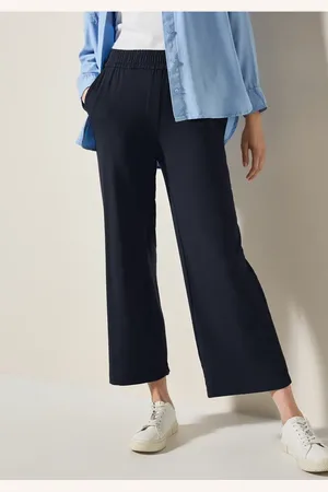 CECIL Dames Wide Legs jersey broek in , Gr: XXL